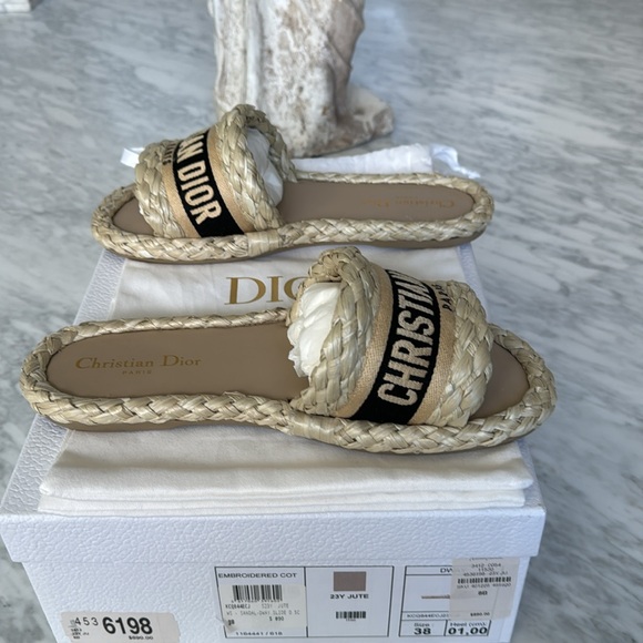 DIOR DWAY RAFFIA Slide - Picture 4 of 6